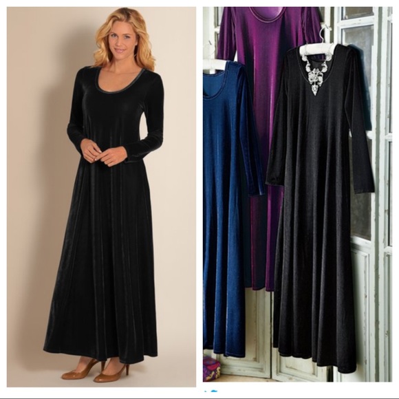 Soft Surroundings Dresses & Skirts - Soft Surroundings Santiago Stretch Velvet Dress